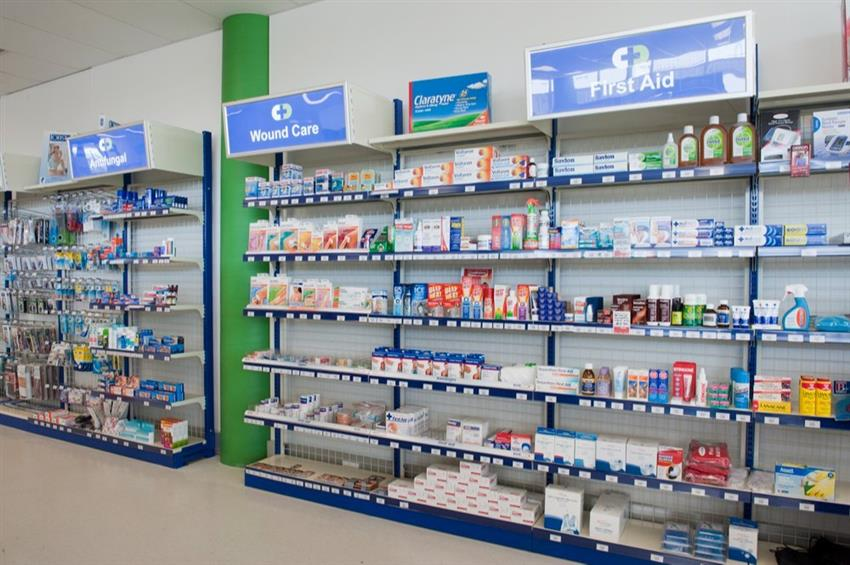 Pharmacy Medicine Rack